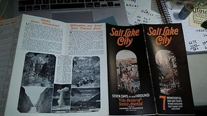 Brochure viaggio vintage 1927 Salt Lake City - 7 meravigliose gite di un giorno ~ Ephemera - Foto 1 di 1
