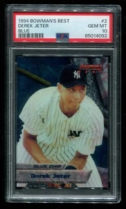 1994 Bowman's Best #2 Derek Jeter Gem Mint 10 Blue HOF Yankees~(KS) - Picture 1 of 2