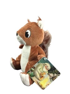 Eichhörnchen,Plüschtier,Plüschfigur,klein,zweifarbig,bestickt,sitzend - Bild 1 von 9