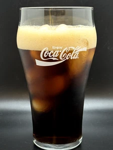Fontana vintage Coca-Cola 20 oz vetro da bere a forma di campana TEMPERATA difficile da trovare - Foto 1 di 9