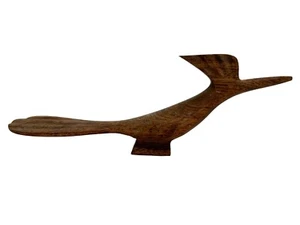 Estatua de madera tallada a mano de colección escultura corredor estatuilla madera decoración del hogar 6" L - Imagen 1 de 7