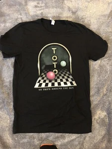 Toto T Shirt ‘ 40 Trips Around The Sun’ Size Medium Black *Nice* Rosanna - Picture 1 of 7