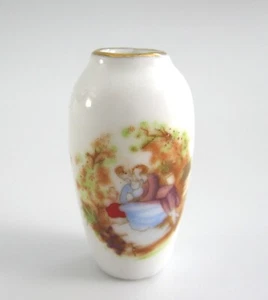 dollhouse doll house miniature VICTORIAN PORCELAIN VASE MAN WOMAN PICTURE #2 - Picture 1 of 2