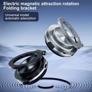 Electric Vacuum Suction 360°Rotation Electric Suction Cup Magnetic Phone Holder - Zdjęcie 1 z 18