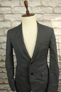ETRO MILANO Gray Wool Two Button Single Breasted Blazer Jacket Size 48 - Picture 1 of 23