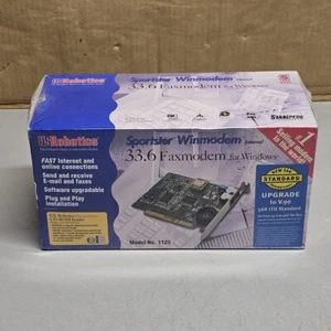 USRobotics Sportster Winmodem 33.6 Faxmodem Model 1125 V.90 Upgradeable New Seal - Picture 1 of 12