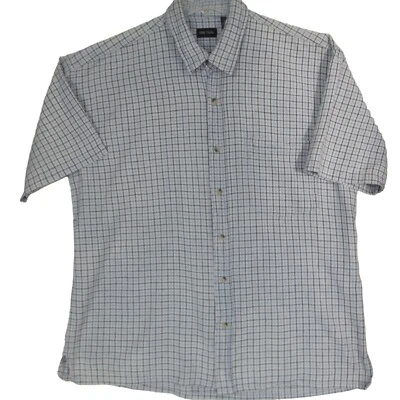 Vintage Ivory Touch Shirt Mens XXL blue plaid short sleeve pocket cotton - Image 1 of 4