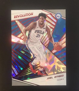 2018-19 Panini Revolution Chinese New Year Joel Embiid #35 Cracked Ice Refractor