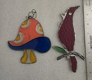 Vintage Mushroom  Sun Catcher Plastic Window Art Suncatcher with Free One  - Picture 1 of 5