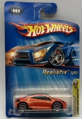 Hot Wheels Mitsubishi Eclipse Concept Car 2005 First Edition Die Cast Realistix - Image 1 of 4