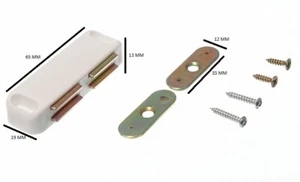 Doble Cierre Magnético Placa y Tornillos Fijación Blanco 5KG Tirar Paquete 20 - Imagen 1 de 1