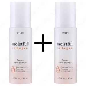 ETUDE Moistfull Collagen Essence 80ml x2 Daily Facial Hydrating Korean Skin Care - Picture 1 of 2