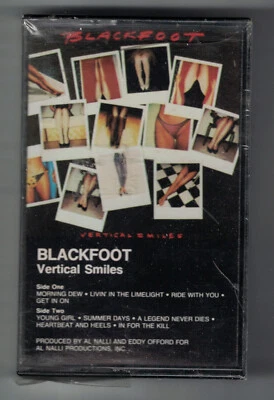NEW SEALED - BLACKFOOT - VERTICAL SMILES - CASSETTE 1984 ATCO - 7 90218-4 !! - Image 1 of 2