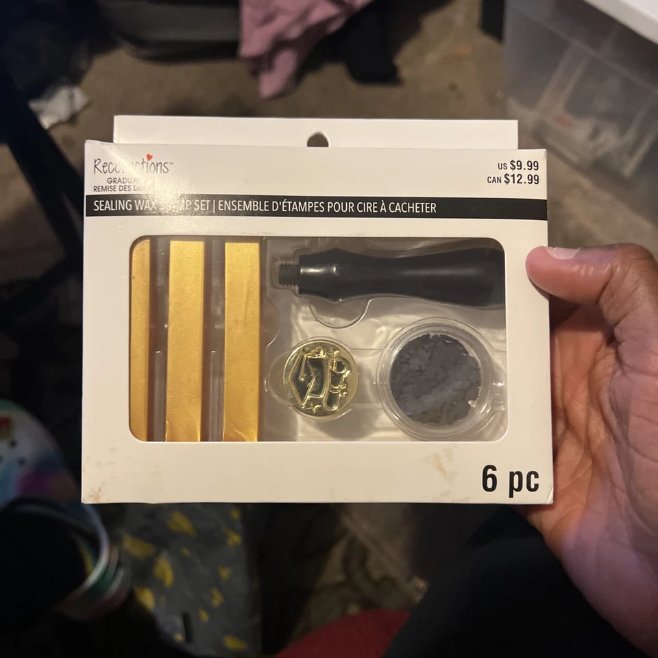 Kit de cera de sellado de graduación Recollections patrón de tapa de 6 piezas Foto 1 de 2