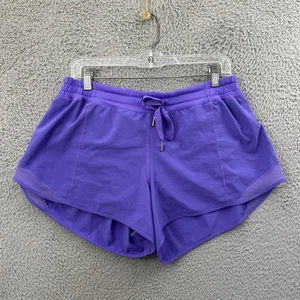 Lululemon Hotty Hot Shorts Low Rise 4" Power Purple Athletic Gym Women's 12 - Picture 1 of 7