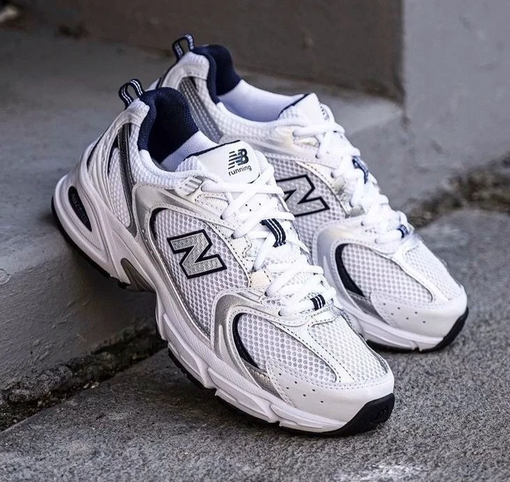 New Balance 530 Blanco Plata Azul Marino MR530SG Hombre Talla Nuevo Foto 1 de 4