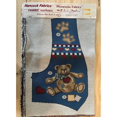 Hancock面料背心挂毯织物面板熊复古 — 第 1/3 张图片