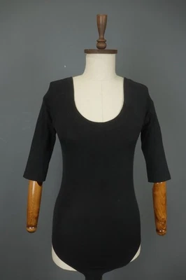 Body Pullover Wolford Negro Algodón Elástico Control Abdomen Sin Mangas Talla M Foto 1 de 4