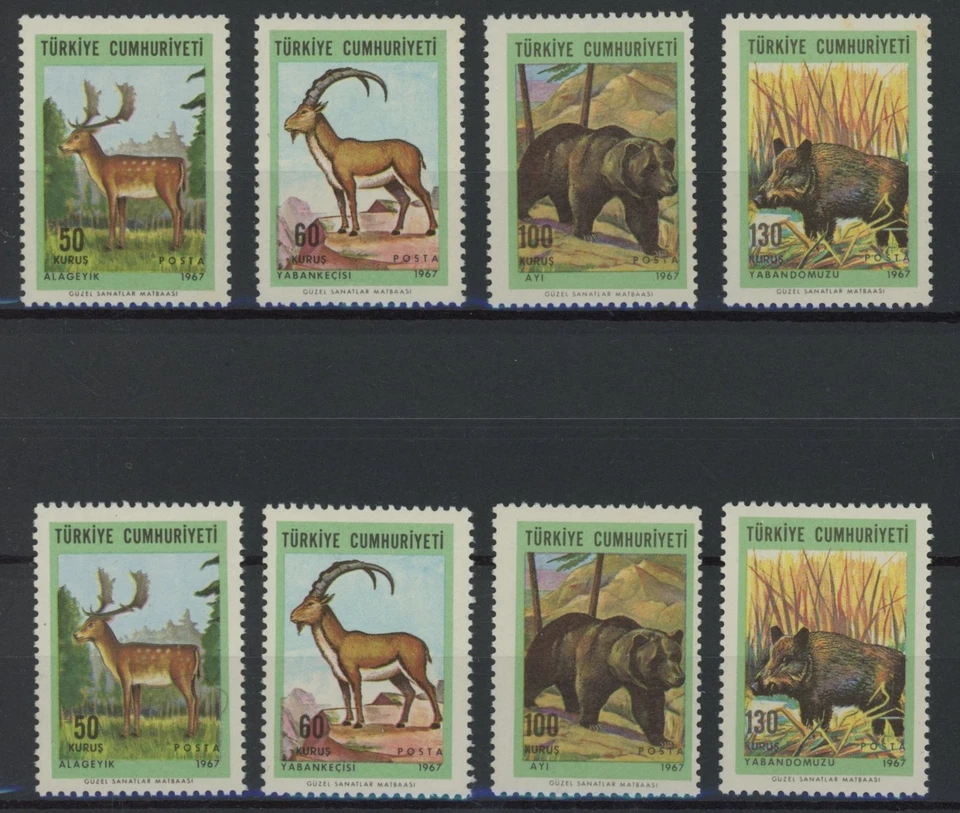 Turquía 1967: Fauna - 2x Buen conjunto de estampillas MNH muy finas Foto 1 de 1