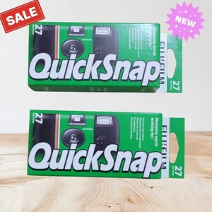 Fujifilm QuickSnap Flash X-tra 35mm Single Use Film Camera 27 Exposures (2 Pcs) - Picture 1 of 3
