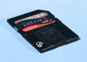 SanDisk Ultra II SD Plus With USB 512MB * Rare * Ideal For Retro Digi Cameras - Picture 1 of 3