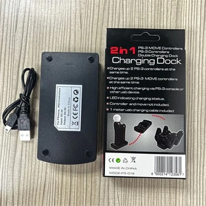 For Playstation 3 PS3/MOVE Dual Controller Charger Charging Dock Station Stand - Picture 1 of 7