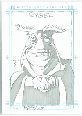 Farscape Season 3 Artist Sketch Sketchafex Pablo Raimondi - Character Rygel - Image 1 of 2