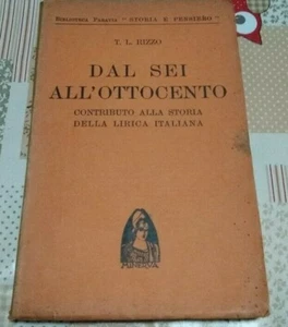 Rizzo, Dal Sei all'Ottocento Contributo alla storia della lirica italiana  - Imagen 1 de 1