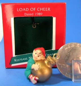 Hallmark 1989 ornamento miniatura carga de alegría - Imagen 1 de 10