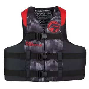 FULL THROTTLE ERWACHSENE NYLON SCHWIMMWESTE S/M - ROT/SCHWARZ - Bild 1 von 1