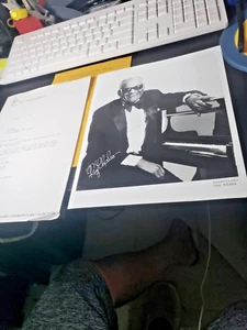 Ray Charles signed 8x10 Foto BW Autogramm / Brief 1990er Jahre - Bild 1 von 6