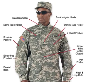 ACU Digital Camo Shirt Army Combat Uniform Coat Military Universal UCP Top - Picture 1 of 1