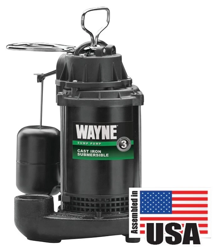NUEVO WAYNE CDU800 SUMERGIBLE HIERRO FUNDIDO HECHO EN EE. UU. BOMBA E INTERRUPTOR DE SUMIDERO DE AGUA DE 1/2 HP Foto 1 de 1