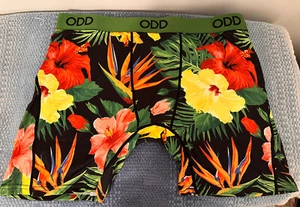 ODD Men’s  Boxer Brief Size 2XL 39-42 Floral Tropical Fauna  1 Pack New! - Picture 1 of 7