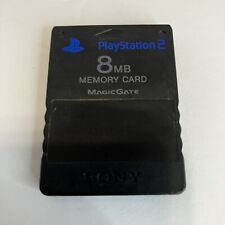 OEM Sony PlayStation 2 8MB Memory Card - Black | PS2 *TESTED*