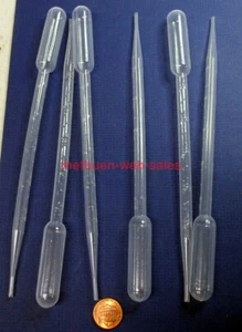 Pipetten/Siphons ~ CA Applikatoren ~ Rauch/Farbtropfer ~ x 6 ~ mit Milliliter Graduierung - Bild 1 von 1