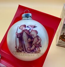 Vintage 1974 Schmid Glass Hummel “The Guardian Angel” Christmas Ornament, GUC