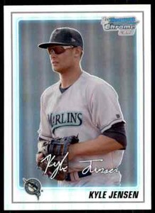2010 Bowman Chrome Refractor Kyle Jensen 768/777 Miami Marlins