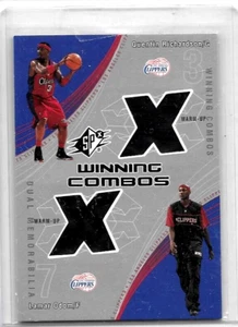 LAMAR ODOM & QUENTIN RICHARDSON 2002 SPx WINNING COMBOS DUAL WARM-UP JERSEYS - Picture 1 of 1