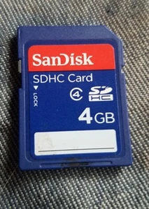 SanDisk 4GB SD SDHC Secure Digital High Capacity memory media flash card Tested - Picture 1 of 2