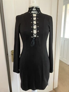 Ladies MISSPAP Black Dress M - Picture 1 of 11