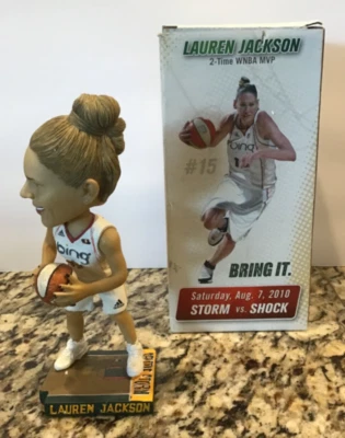 Muñeca Bobblehead Lauren Jackson 2010 Seattle Storm SGA Foto 1 de 4