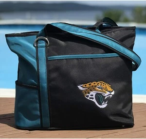 Jacksonville Jaguars NFL Football Carryall Tote Bag Embroidered Logo Brand New - Foto 1 di 2