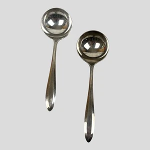 Oneida Community Plate Patrician? 1914 Set Of 2 Cream Soup Spoons ~ 4 3/4” Long - Picture 1 of 6