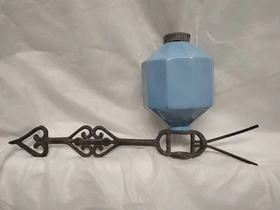 Flecha direccional veleta antigua con pararrayos bola azul D & S Foto 1 de 4