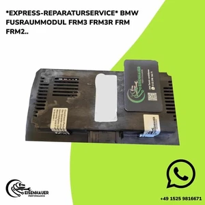 BMW Fußraummodul FRM2 Express Professionell Steuergerät Reparatur - Picture 1 of 1