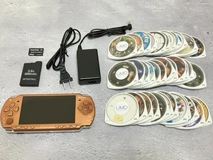 Sony PSP 2000 Console Matte Bronze battery charger memory stick random 3 games - Picture 1 of 6