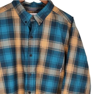 Columbia Shirt Mens XLT Tall Plaid Button Down Outdoors Casual Hiking - Picture 1 of 8