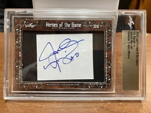2018 LEAF HEROES OF THE GAME JOHNNY MANZIEL CUT SIGNATURE AUTHENTIC AUTO HEISMAN - Picture 1 of 3
