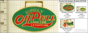 Rumely tractor decorative fobs, various designs & keychain options - Picture 1 of 7